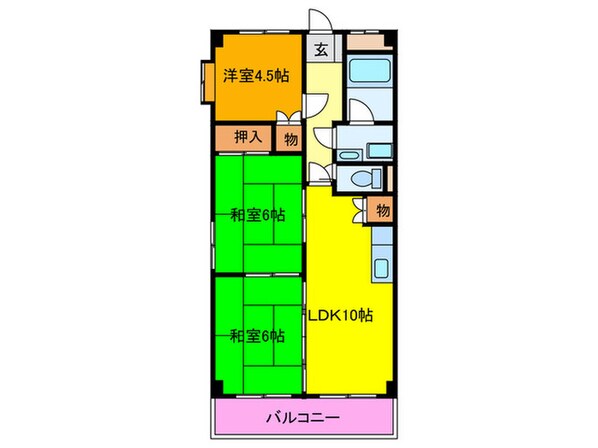 陽光マンションの物件間取画像